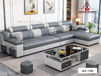 Ghế Sofa L Da - Mã D04-1