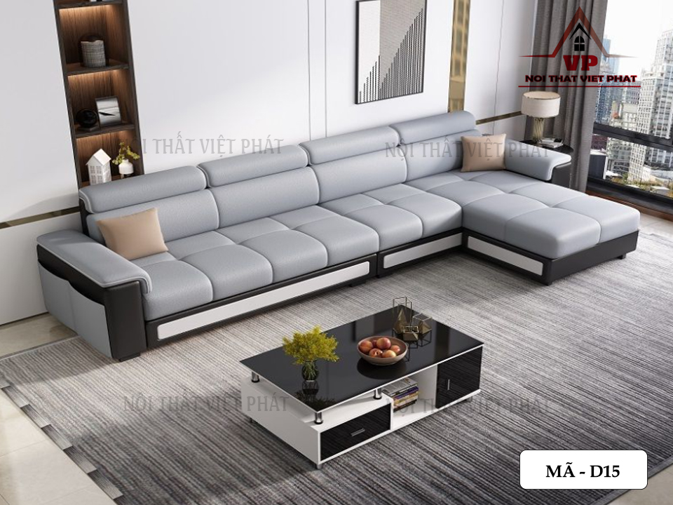 Sofa Da Cao Cấp TPHCM - Mã D15 6 Sofa Da Cao Cấp TPHCM - Mã D15