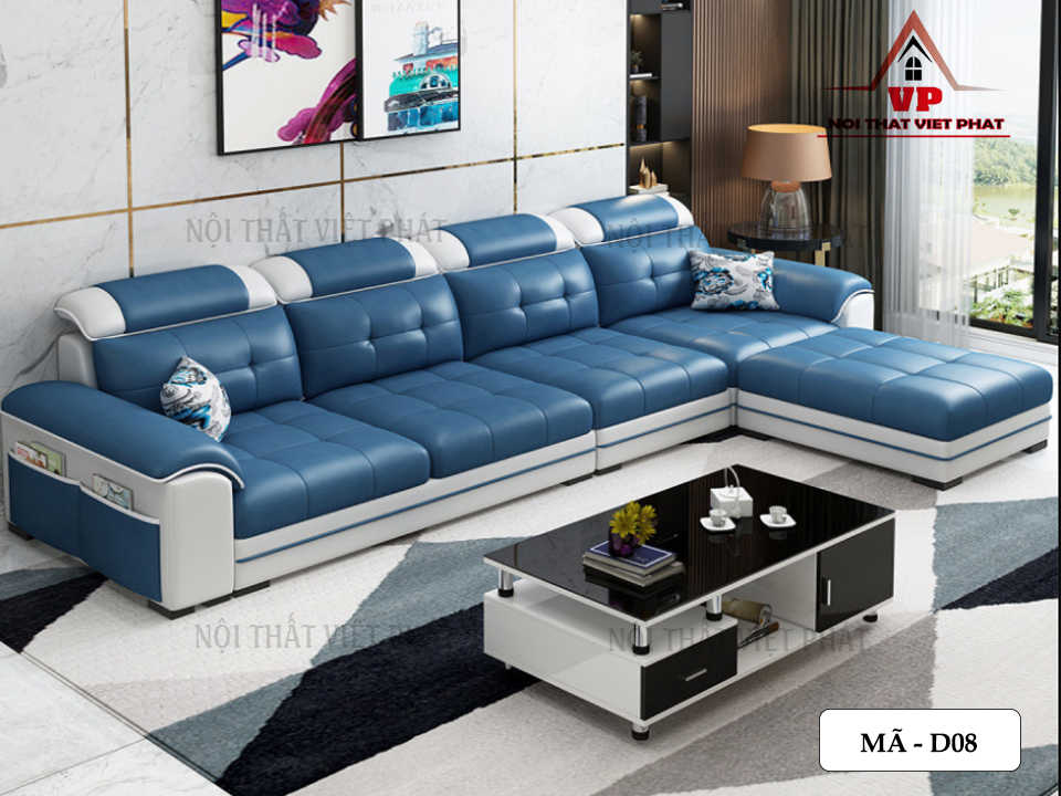 Sofa Da Hà Nội – D08 12 Sofa Da Hà Nội – D08-2
