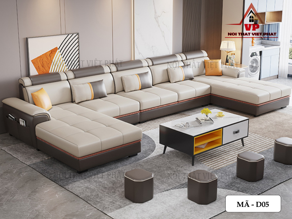 Sofa Da Hàn Quốc - Mã D05 13 Sofa Da Hàn Quốc - Mã D05-1