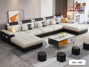 Sofa Da Hàn Quốc - Mã D05-3
