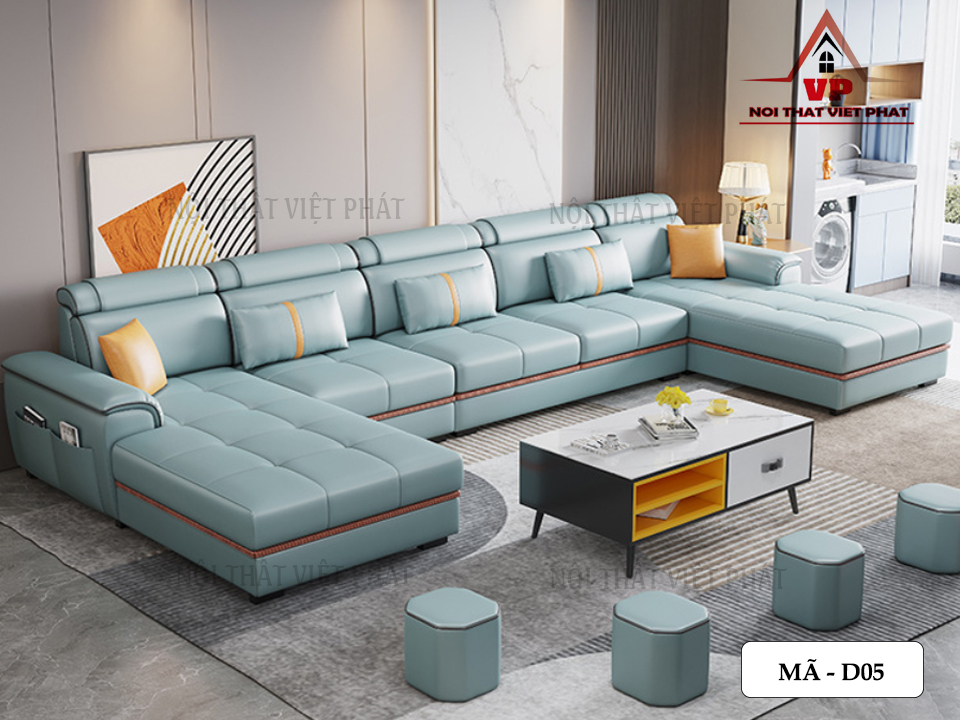 Sofa Da Hàn Quốc - Mã D05 16 Sofa Da Hàn Quốc - Mã D05-4