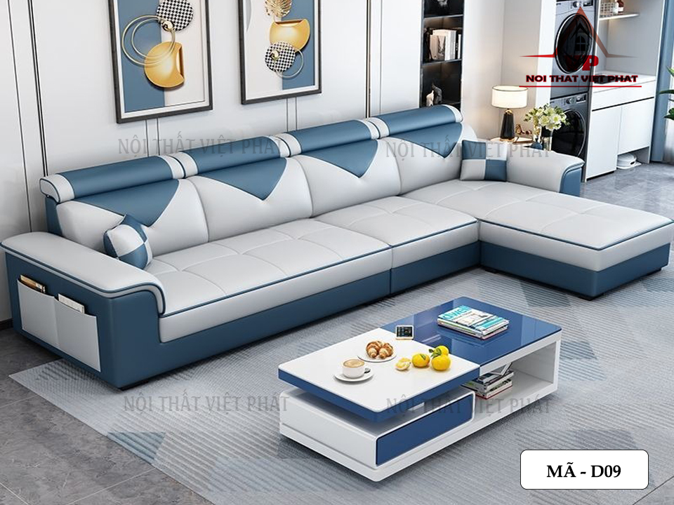 Sofa Da Hoàn Mỹ - Mã D09 9 Sofa Da Hoàn Mỹ - Mã D09-1