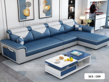 Sofa Da Hoàn Mỹ - Mã D09