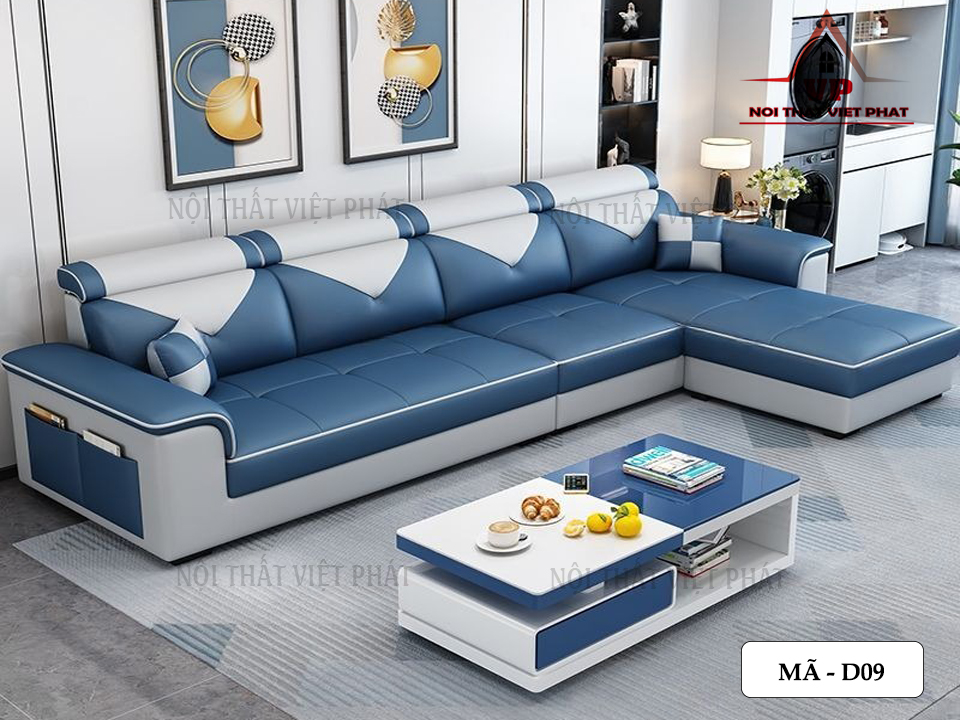 Sofa Da Hoàn Mỹ - Mã D09 8 Sofa Da Hoàn Mỹ - Mã D09